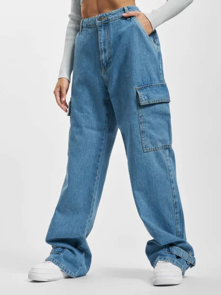 Pantaloni cargo Def albastru