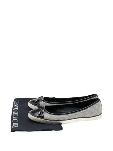 Matlasat balerini Tory Burch cu funde gri