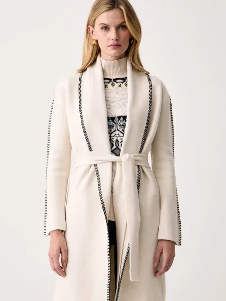 Guess cardigan pentru femei cu amestec de lână AMELIE bej