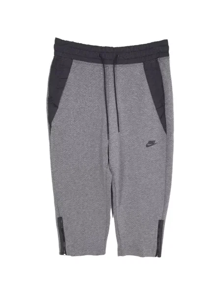 Decupat pantaloni Nike din fleece alergare gri