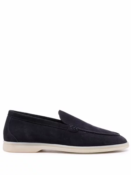 Pantofi loafer Scarosso din piele de căprioară albastru
