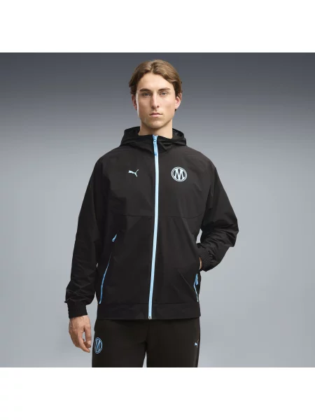 Tkana kurtka Olympique de Marseille PUMATECH na Odzież S czarny