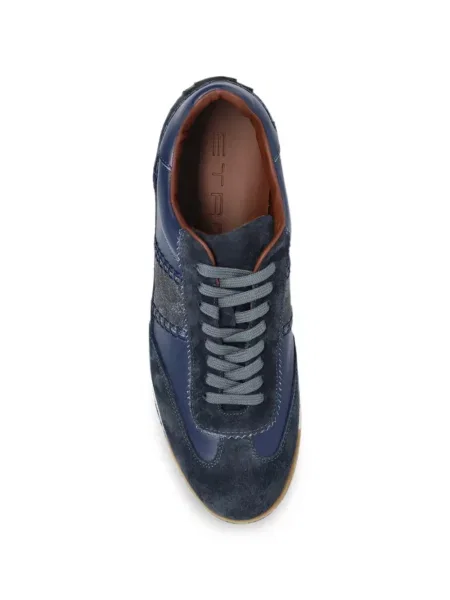 Sneakerși Etro din piele albastru