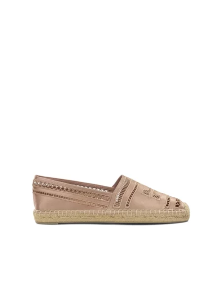 Espadryle Tory Burch koronkowe różowe