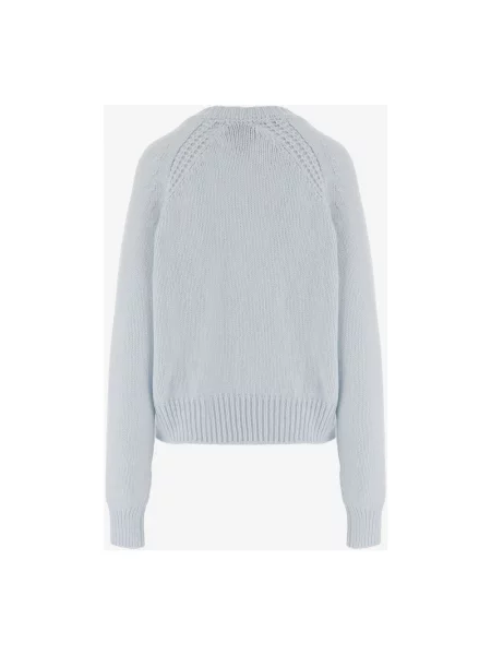 Sweter Sa Su Phi z okrągłym dekoltem niebieski