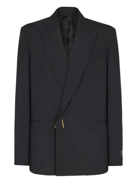 Sacou Balmain de lână negru