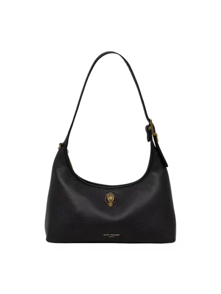 Kurt Geiger London torebka skórzana Kurt shoulder bag czarna