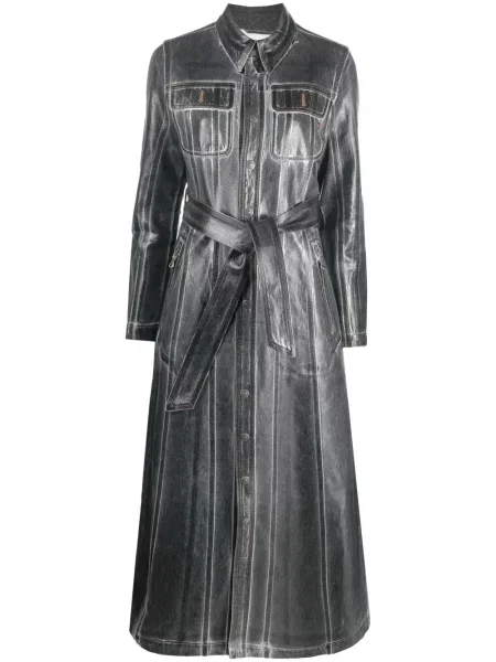 Rochie tip cămașă Diesel de costum gri