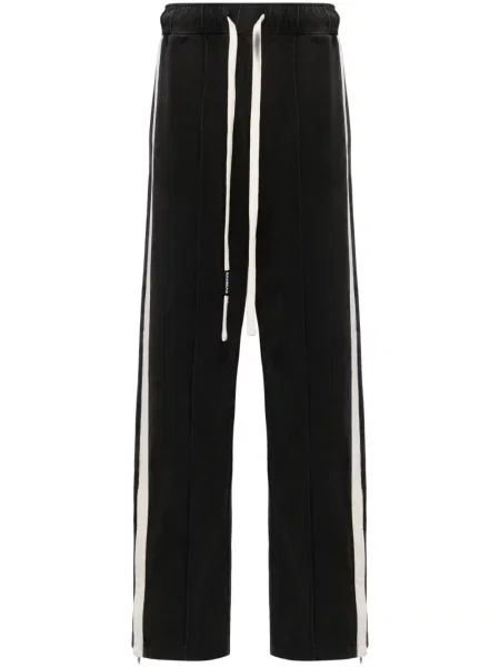 Pantaloni de jogging Nahmias cu dungi cu aplicații
