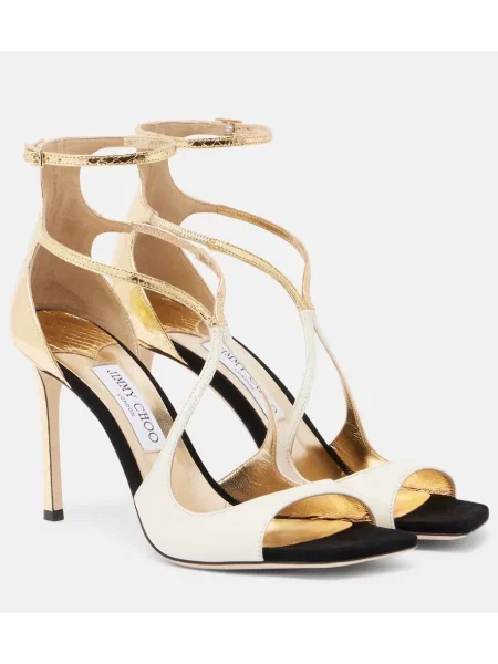Sandale Jimmy Choo din piele alb