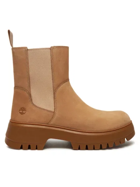 Timberland Kotníková obuv s elastickým prvkem Mid Pull On Boot béžová