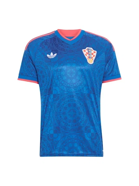 ADIDAS PERFORMANCE Tehnička sportska majica Kroatien mornarsko plava / med / svijetlo crvena bijela
