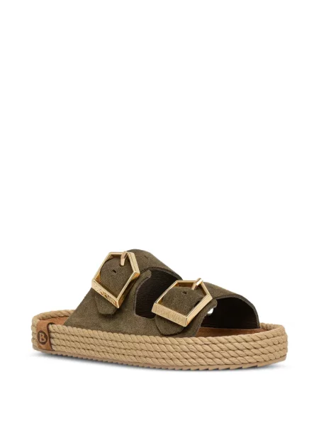 Espadrile Bohonomad cu cataramă verde