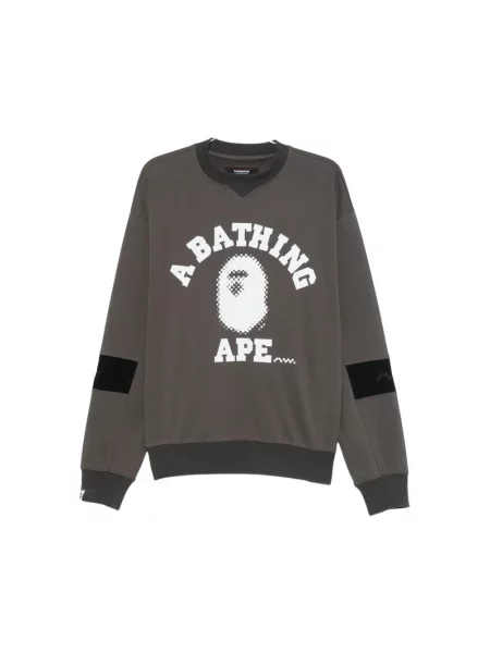 Bluza nierozpinana A Bathing Ape® z okrągłym dekoltem szara