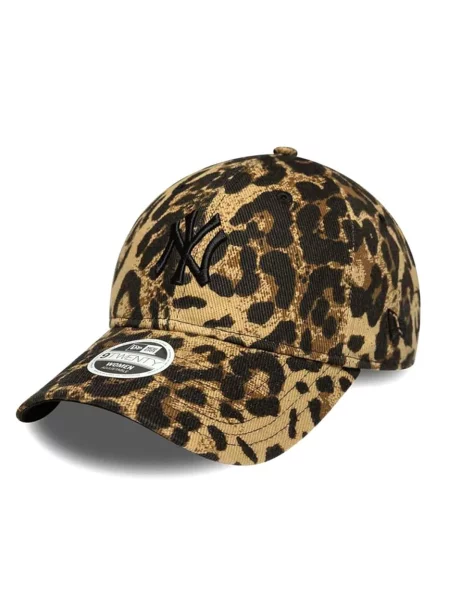 Șapcă New Era cu model leopard maro