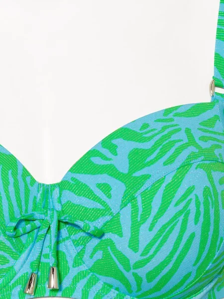 Lidea Góra Od Bikini Z Fiszbinami Aqua Muse Z Błyszczącą Przędzą gruen