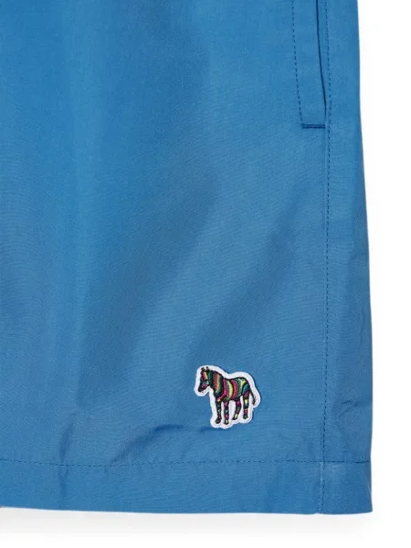 Slip de baie Paul Smith cu model zebră cu cordon albastru