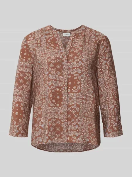 Bluzka z krótkim rękawem o kroju relaxed fit z mieszanki S.oliver Red Label