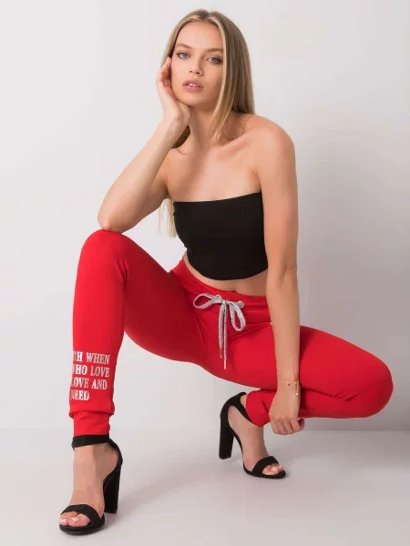 Spodnie dresowe Relevance czerwone