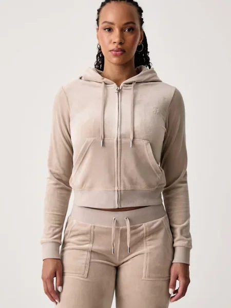 Juicy Couture hanorac cu și glugă pentru femei din ROBERTSON CLASS bej