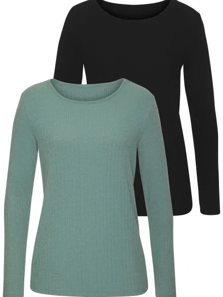 VIVANCE Tričko zelená černá