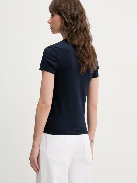 Kratka majica Tommy Jeans mornarsko modra