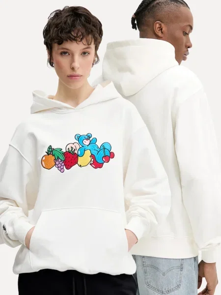 Суичър с качулка Inbetweeners с качулка с апликация бежово