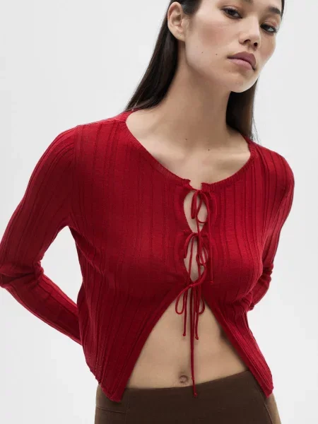 Кардиган MANGO червоний