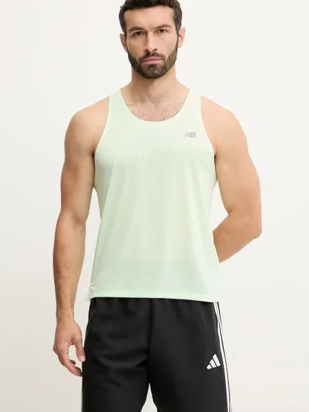 Тениска за трениране New Balance зелено