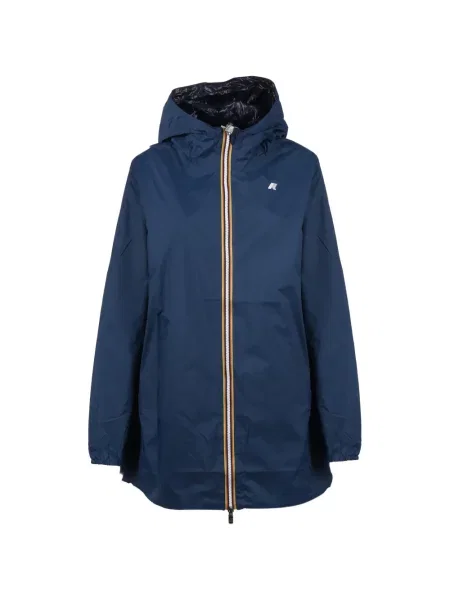 Płaszcz K-way z kapturem niebieski