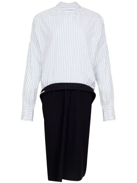 Rochie midi Maison Margiela până la genunchi de costum alb