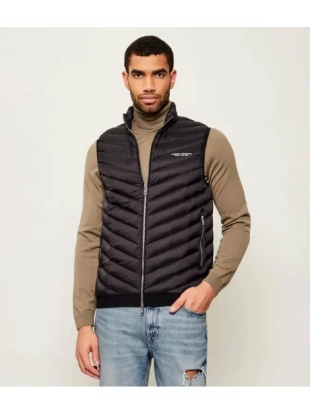 Armani Exchange De puf vestă negru