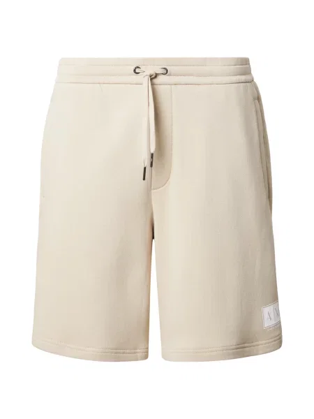 ARMANI EXCHANGE Kalhoty béžová bílá