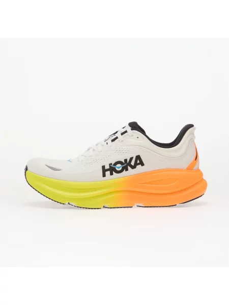 Sneakers Hoka® M Bondi 9 White/ Neon Tangerine EUR 42 alb