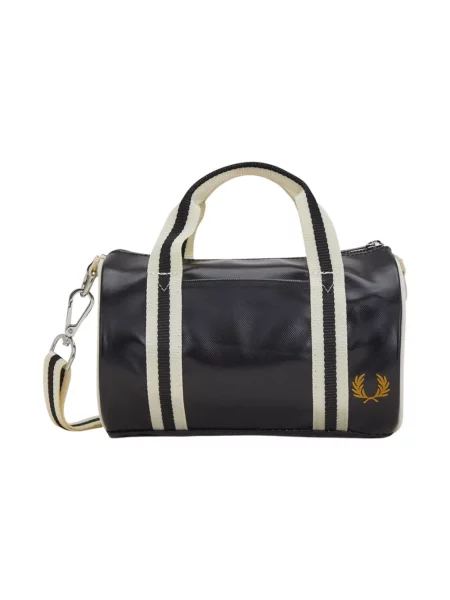 Torba Fred Perry Classic Mini Barrel Bag Black/ Ecru Universal czarna