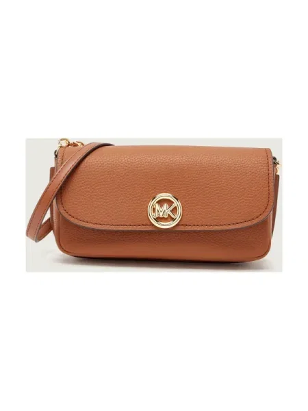 Michael Kors De piele geantă poștaș NOLITA maro