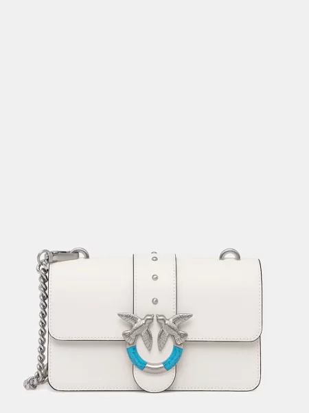Pinko torebka crossbody skórzana biała