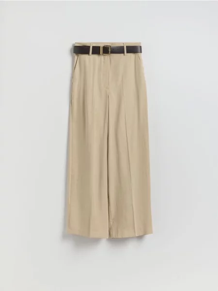 Reserved Pantaloni cu conținut ridicat de modal bej