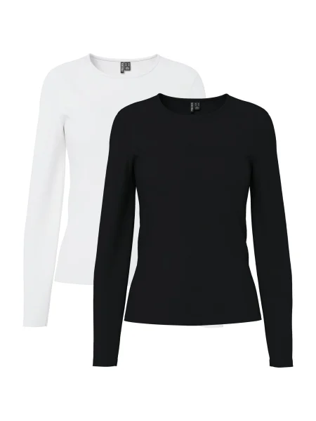 PIECES Tricou PCAMELIA negru alb