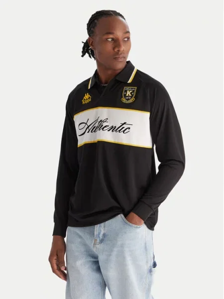 Kappa Polo majica Authentic Odran črna