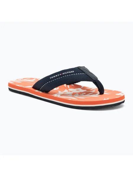 Papuci pentru bărbați Tommy Hilfiger FLW Print Beach desert sky