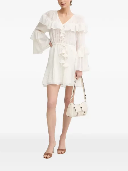 Rochie Guess cu volane alb
