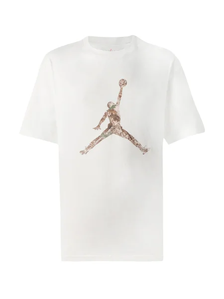 Jordan Majica ecru / kaki / jelka / temno zelena