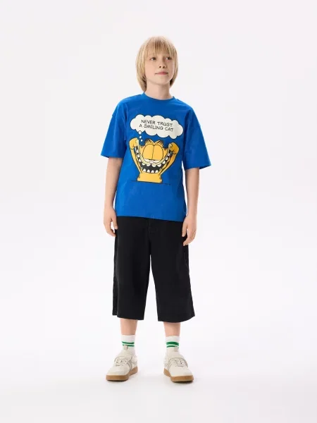 Reserved T-shirt Garfield confezione da 2 кремовий 