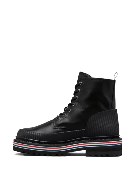 Боти до глезена Thom Browne с връзки с дантела черно