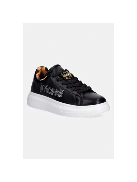 Sneakersy Just Cavalli skórzane czarne