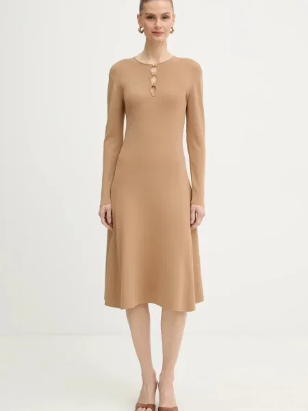 Karl Lagerfeld rochie KARL DAILY bej