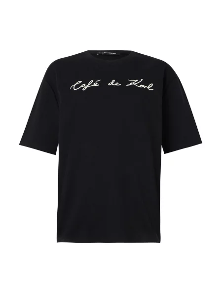 Karl Lagerfeld Tricou Karl Lagerfeld x Jorge Parra negru alb
