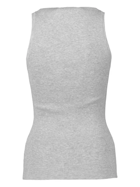 Top Michael Kors Collection cu model floral din dantelă alb