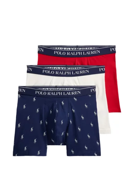 Καρό σλιπ σετ Polo Ralph Lauren με βολάν φανελένια πράσινο